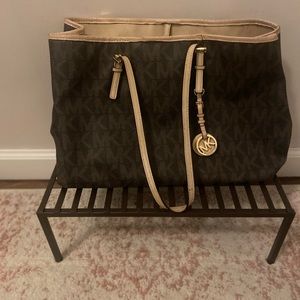 Michael Kors Brown Monogrammed tote/shoulder bag